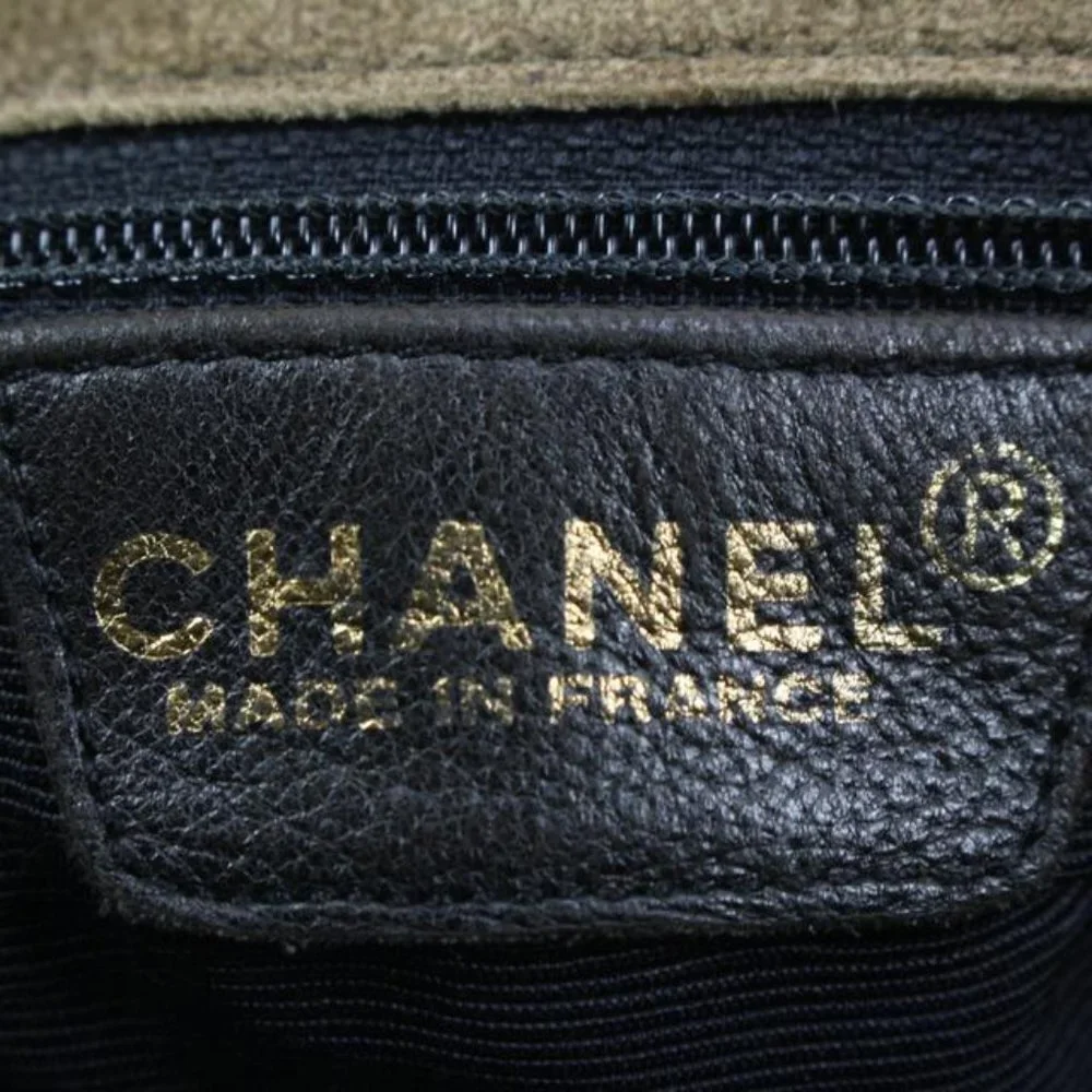 Chanel Light Brown Suede Patchwork Messenger Shopper Bag 87cz418s